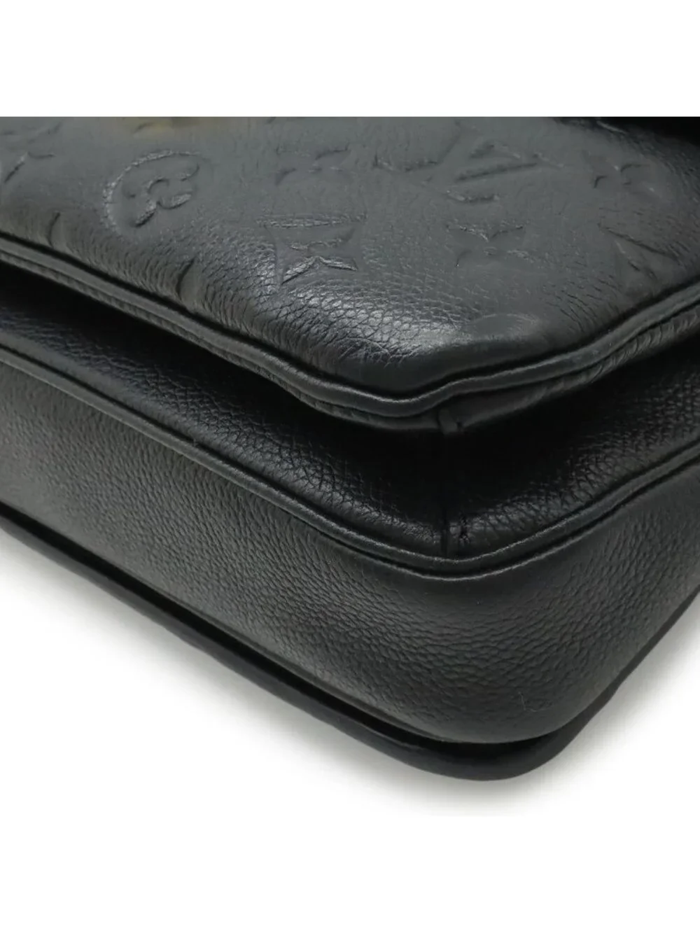 Louis Vuitton Monogram Empreinte Pochette Metis MM Handbag Clutch 2-Way Noir